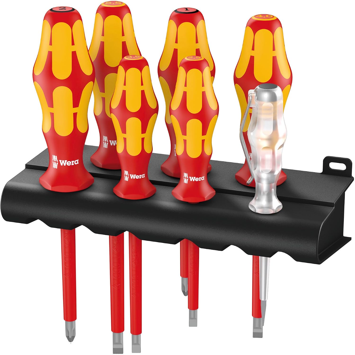 Wera 05006148001 160 i/165 i/7 Rack, VDE-isolierter Schraubendrehersatz, 7-teilig