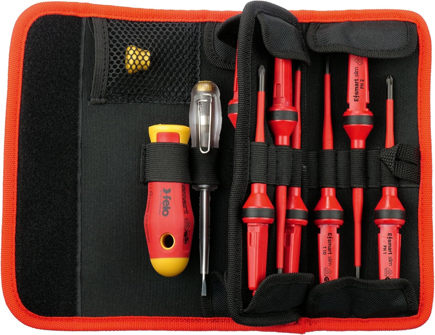 Felo Gürteltasche E-smart slim VDE. SL/PH/PZ/TORX® Set 13-teiliger, Gewicht: 0,45 kg, 6381204