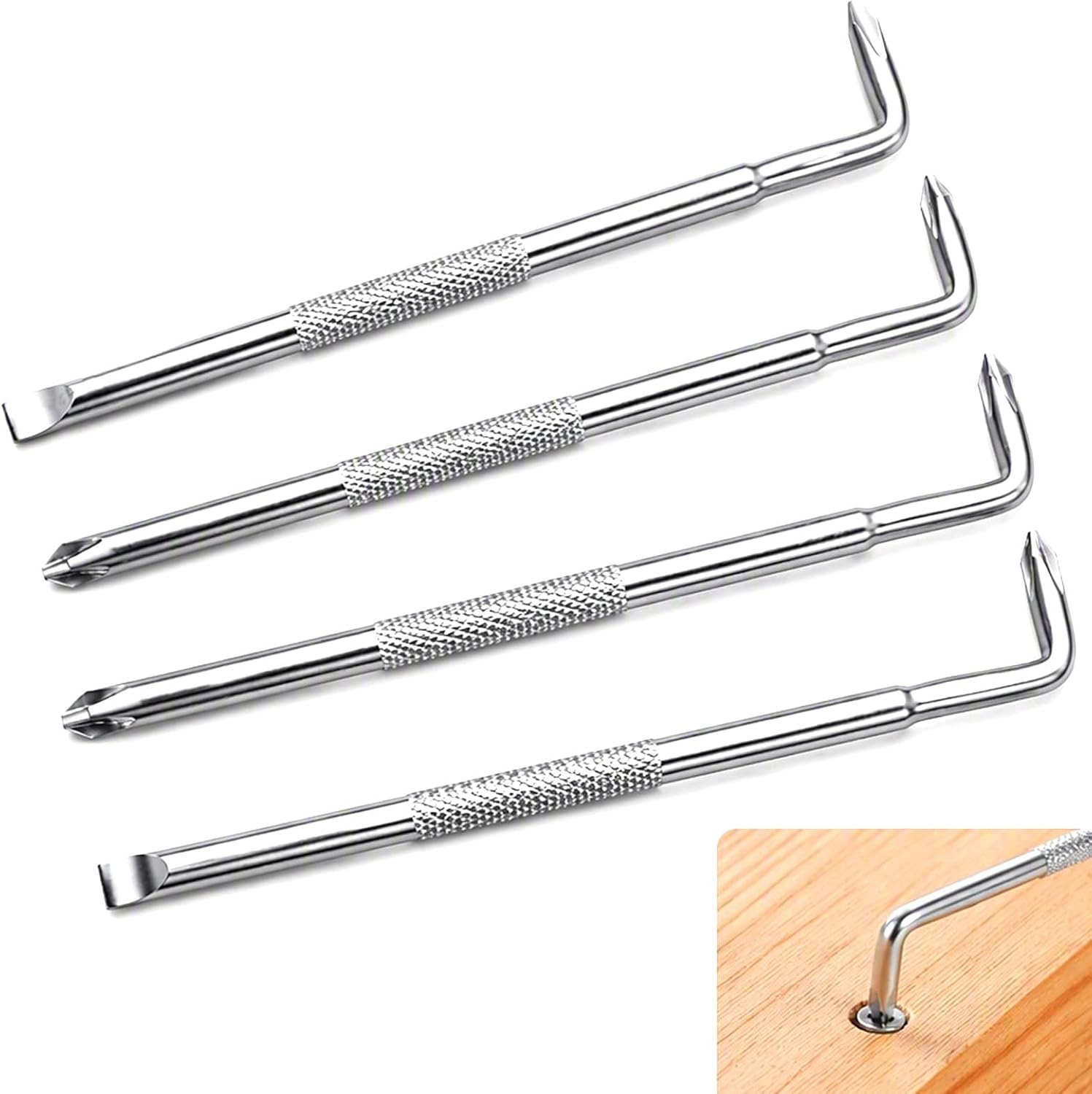 4 Stück Winkel Schraubendreher Set Magnetisch 90 Grad