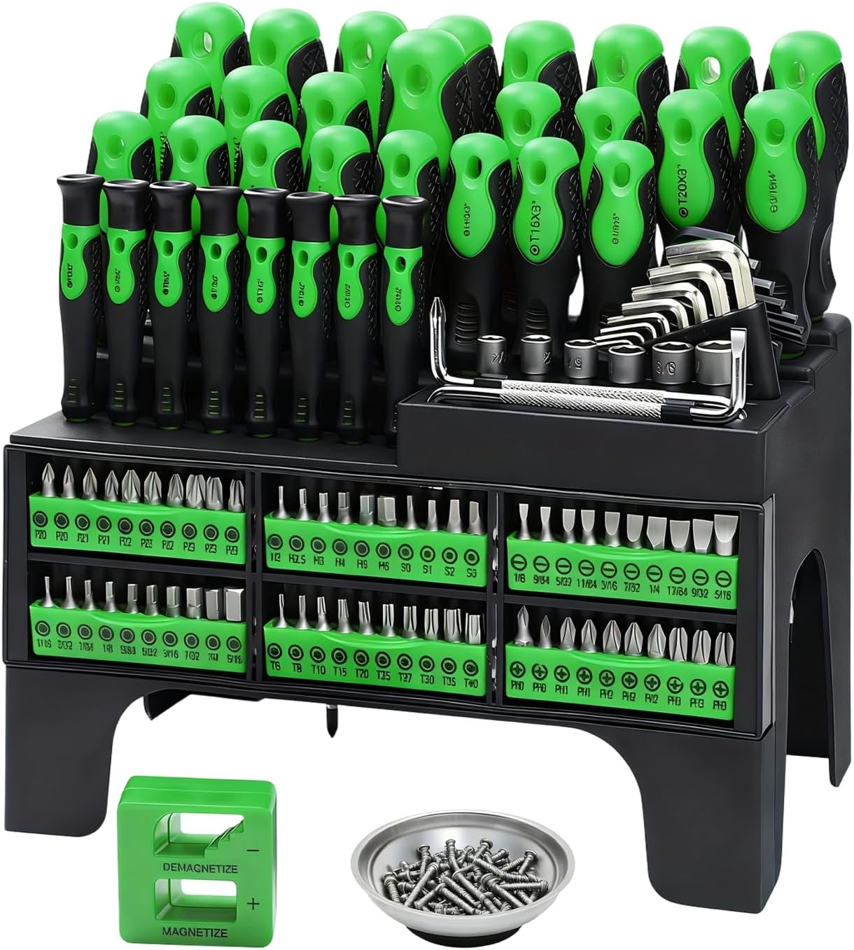 118-teiliges Magnet-Schraubendreher Set mit Präzision & Kunststoffhalterung