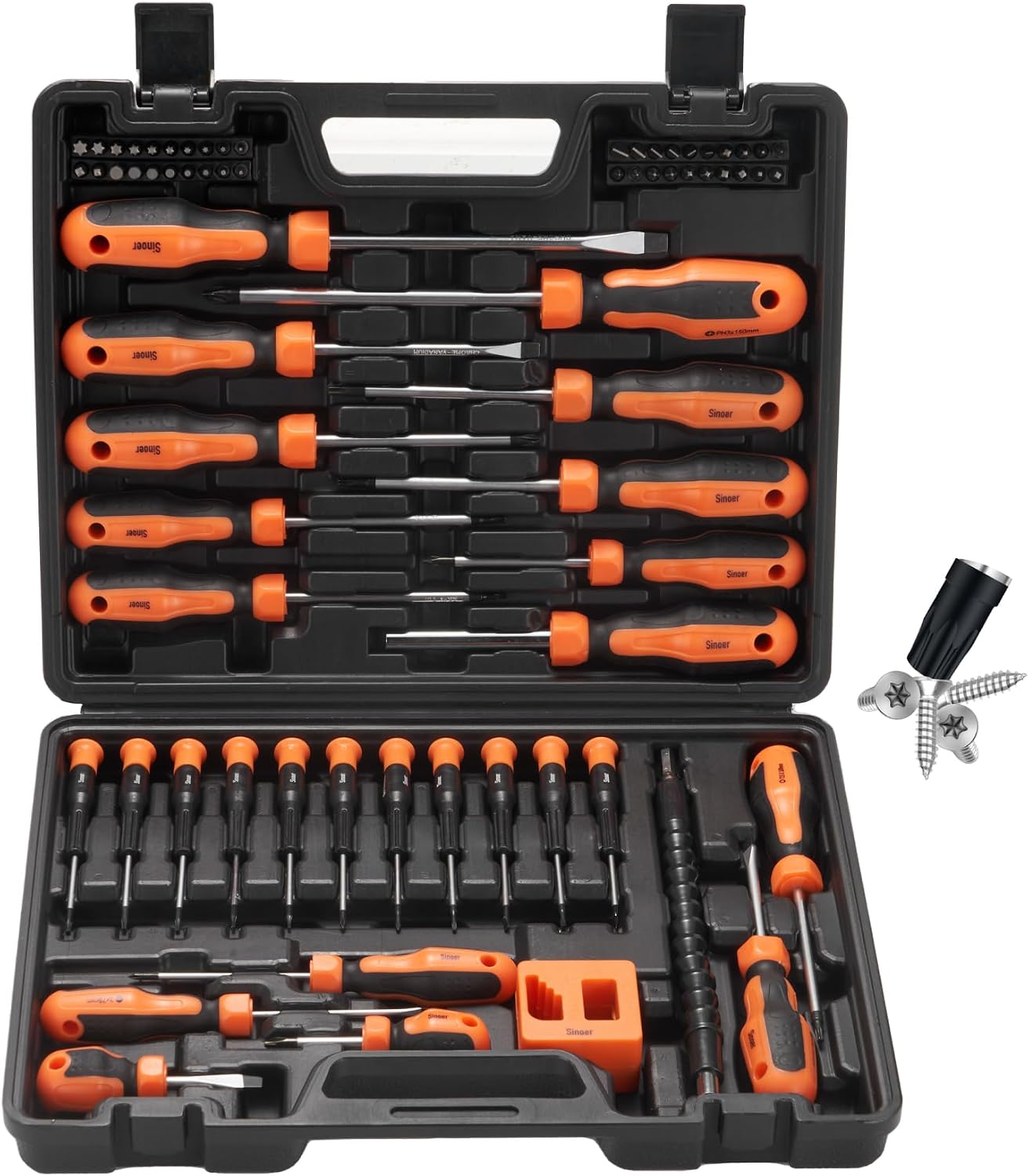 Sinoer Magnetischer Torx-Schraubendreher-Satz, 14-teilig, T4 -T40