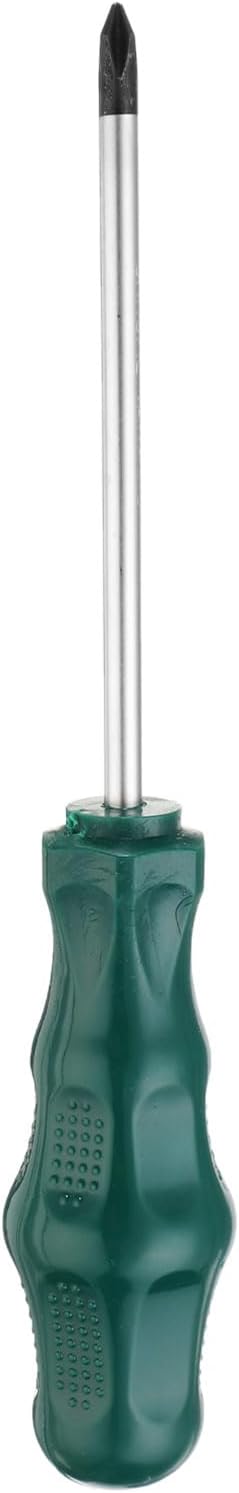 QUARKZMAN PH1 Phillips Schraubendreher 240mm Länge Schraubenzieher Magnetische Screwdriver CR-V mit Ergonomischem Griff für DIY-Reparaturen, Grün