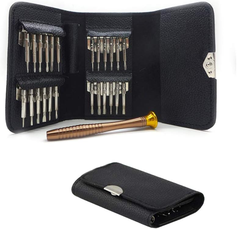25-in-1 tragbares Schraubendreher-Reparatur-Toolkit inkl Pentalobe, Torx, Phillips Schraubenzieher - für Computer, MacBook, Tablets, PC-Laptops,Mobiltelefone, Uhren, Brillen