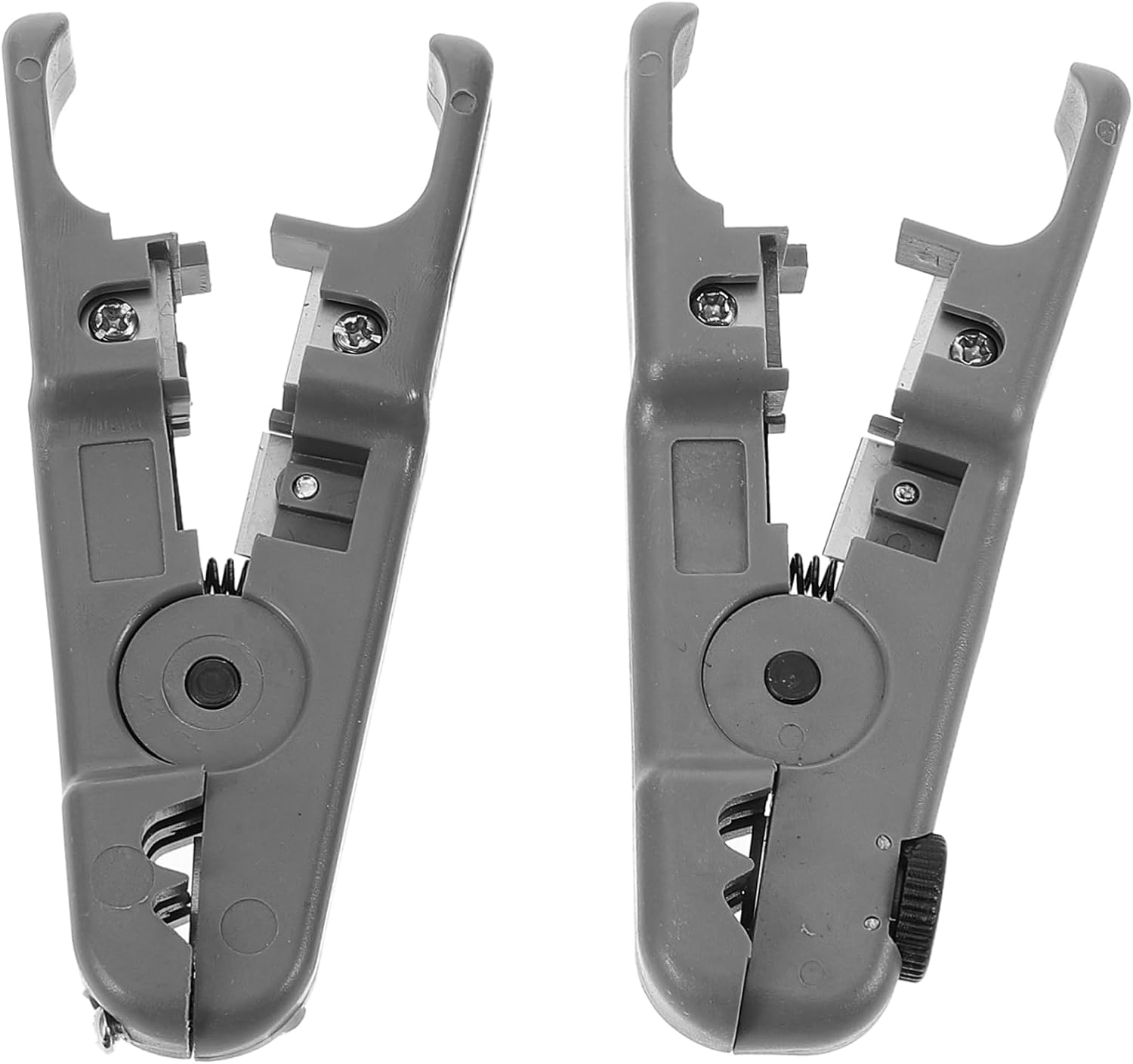 NUOBESTY 2 Stück Abisolierwerkzeug für Elektrische Drähte Kabelabisolierer aus Metall und Kunststoff 3,2-9mm Kompakt für Reparatur und Heimwerken