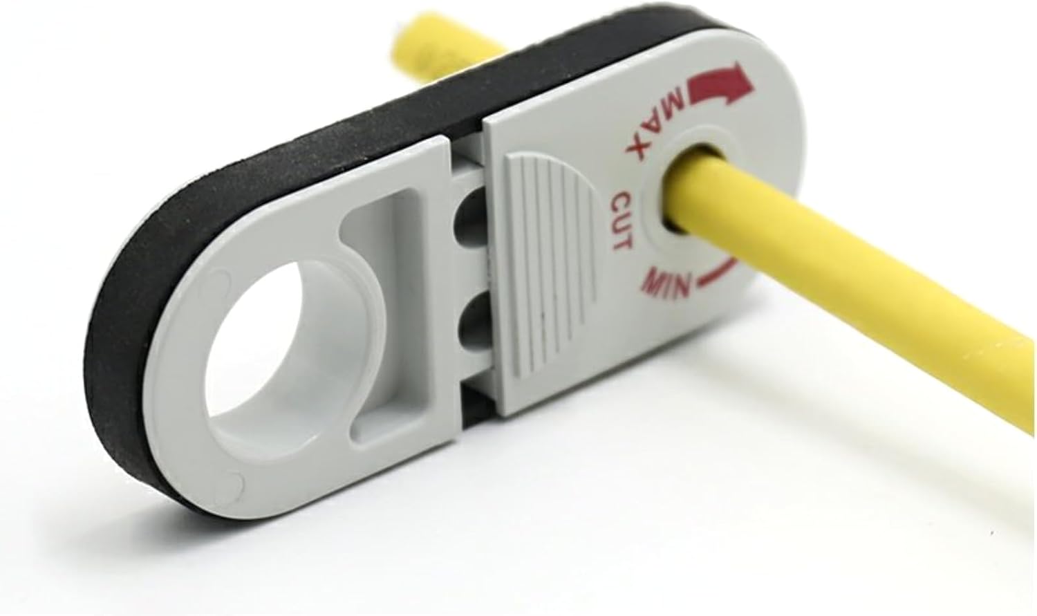 Abisolierer für Koaxialkabel, Abisolierwerkzeug UTP STP SFTP CAT5e CAT6 CAT6a CAT7 und CAT8 Kabel, Verstellbare Abisolierklinge, Mini Koaxialkabelentmanteler für 0,3–1,28 cm Durchmesser