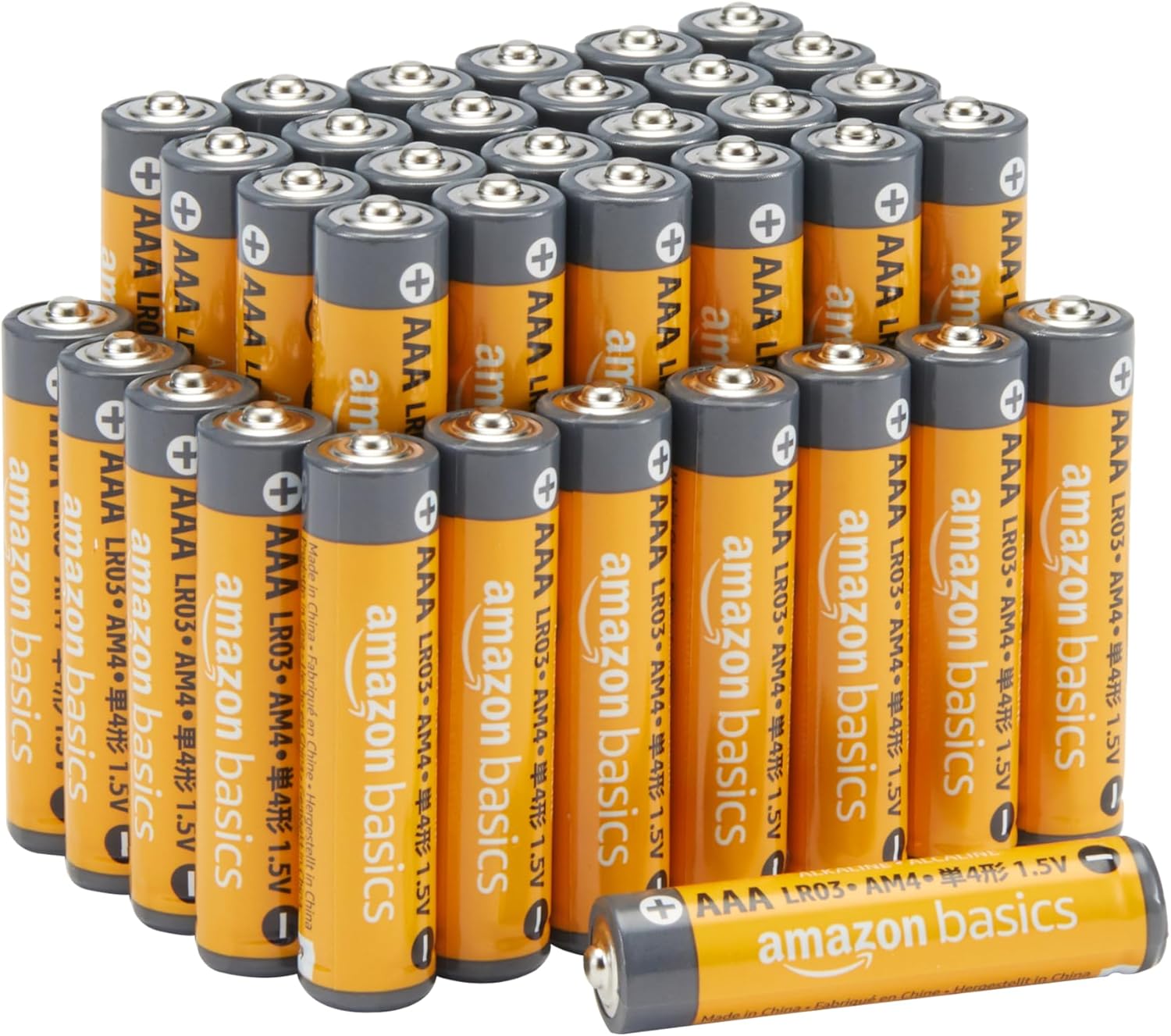 Amazon Basics AA-Alkali-Hochleistungsbatterien, 1,5 V, 10 Jahre lagerfähig, 100 Stück
