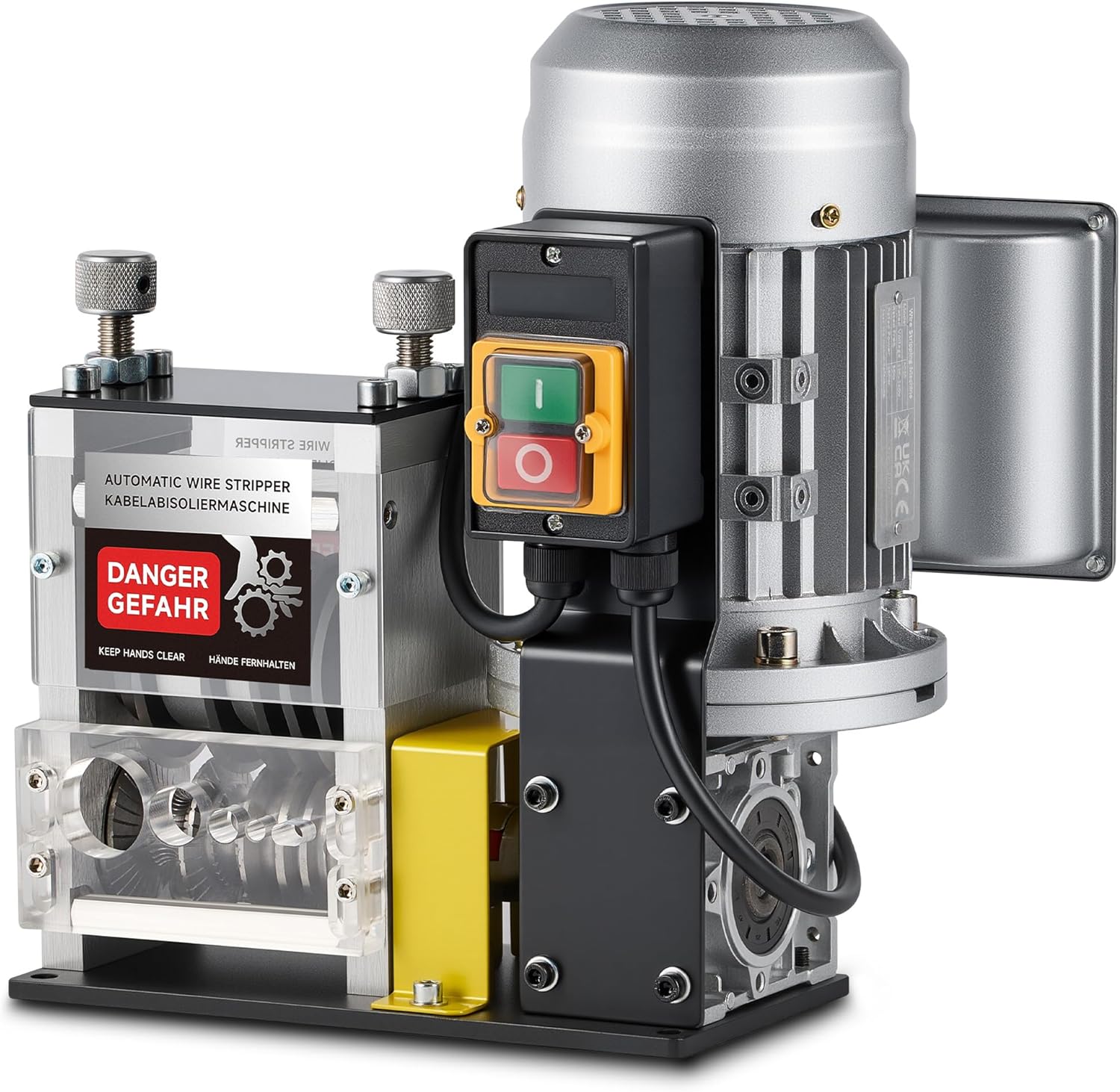 CREWORKS Automatische Abisolierzange, Abisoliermaschine mit 11 Kanälen für Kupferkabel, 1,5-40 mm, 550 W Abisoliermaschine mit 10 Klingen, Abisoliermaschine für das Recycling in der Werkstatt