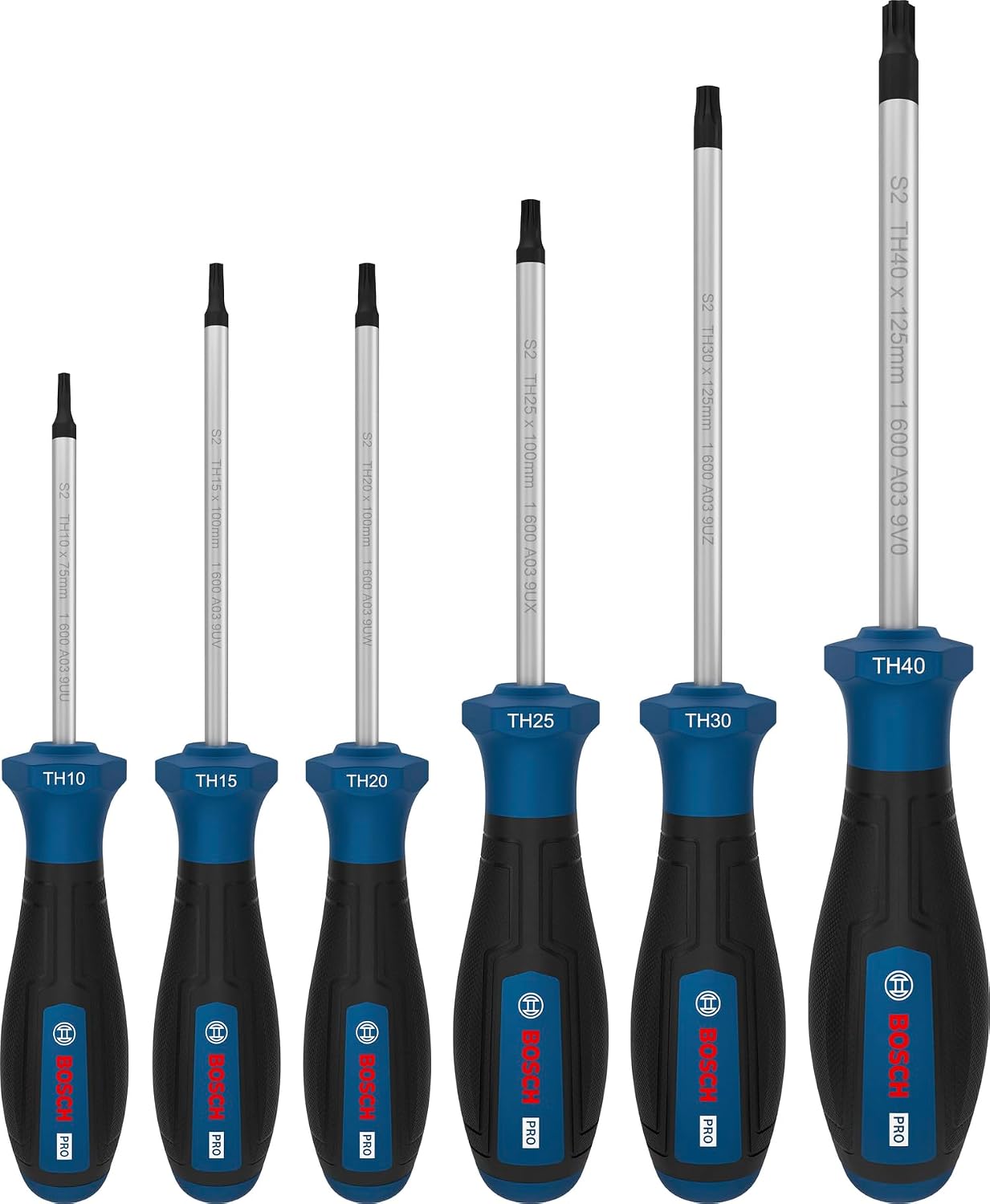 Bosch 6x PRO Schraubendreher-Set TH, 6-tlg. (Zubehör Handwerkzeug)