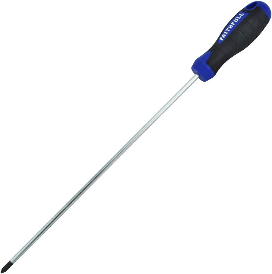 Soft Grip Screwdriver Pozidriv Tip PZ1 x 250mm Long Reach