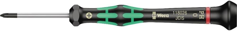 Wera 05118026001 2050 PH Elektronik-Kreuzschlitzschraubendreher, PH 0 x 40 mm, Ø 3.0