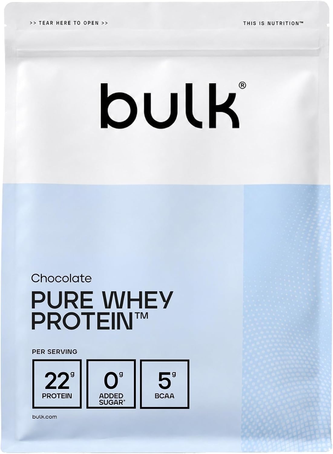 Bulk Pure Whey Protein Pulver, Vanille, 1kg