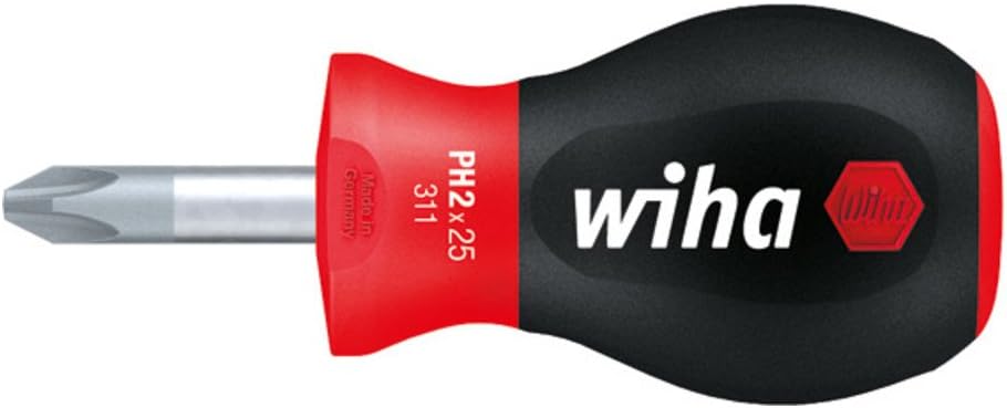 Wiha 3112025 SoftFinish Phillips-Schraubendreher PH02 x 25