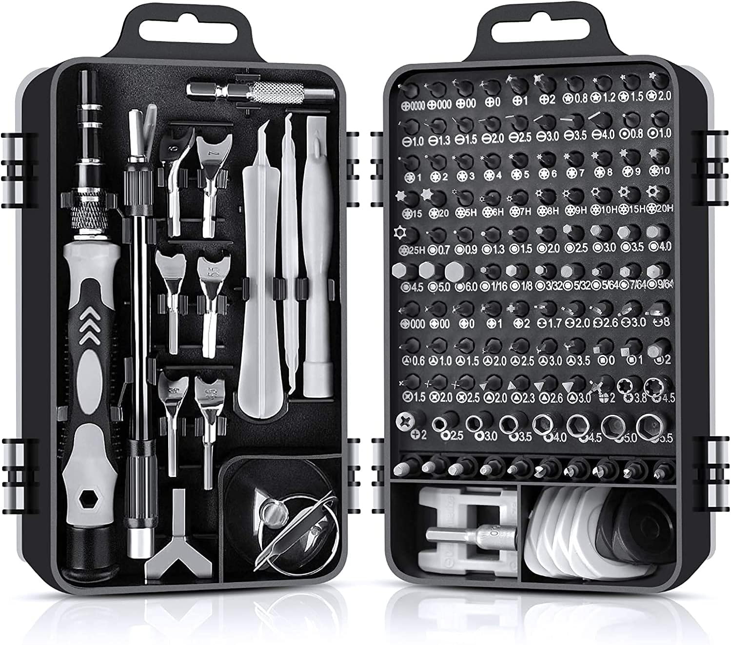 138-in-1 professionelles magnetisches Präzisions schraubendreher-Set, tragbares Screwdriver Set für Uhren, Brillen, iPhone, iPad, Smartphones, PCs, Laptops, Tablets, Elektronik