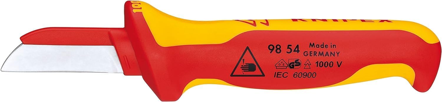 KNIPEX Kabelmesser isolierender Mehrkomponenten-Griff, 98 54