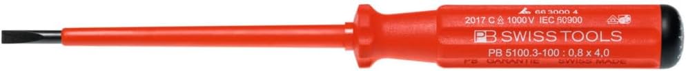 PB Swiss Tools Elektriker-Schraubendreher SwissGrip, vollisoliert, 4 mm