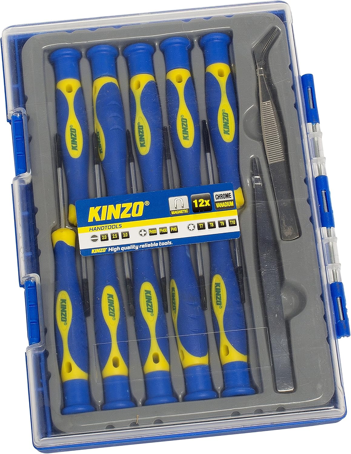 Kinzo 56410 12 Stück Schraubendreher Präzisions -