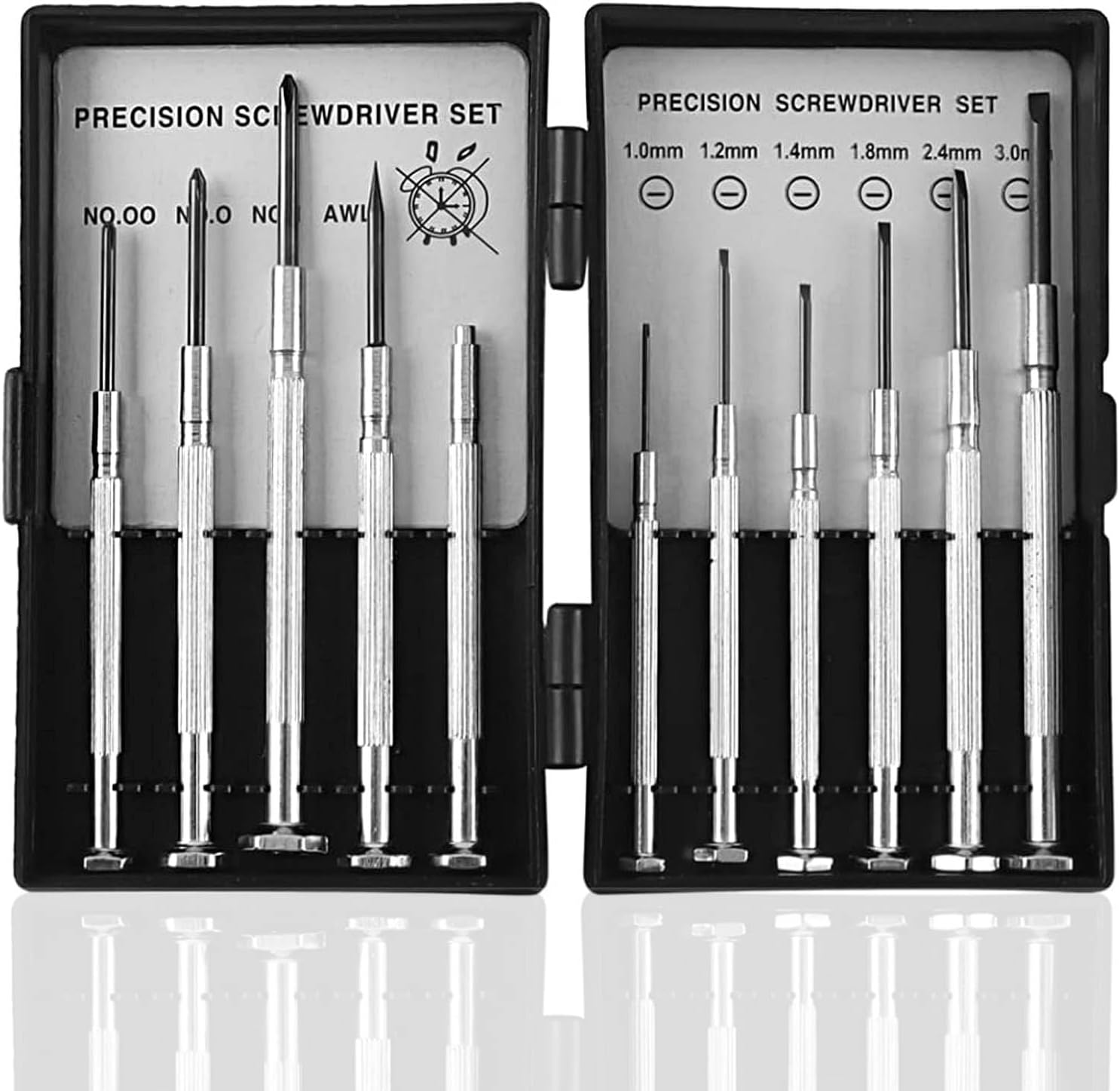 11 in 1 Schraubendreher Set Klein, Brillen Reparatur Schraubendreher, Uhrmacher Repair Werkzeug Set, Mini Schraubenzieher Brille Präzisionsschraubendreher, Präzisions Reparatur