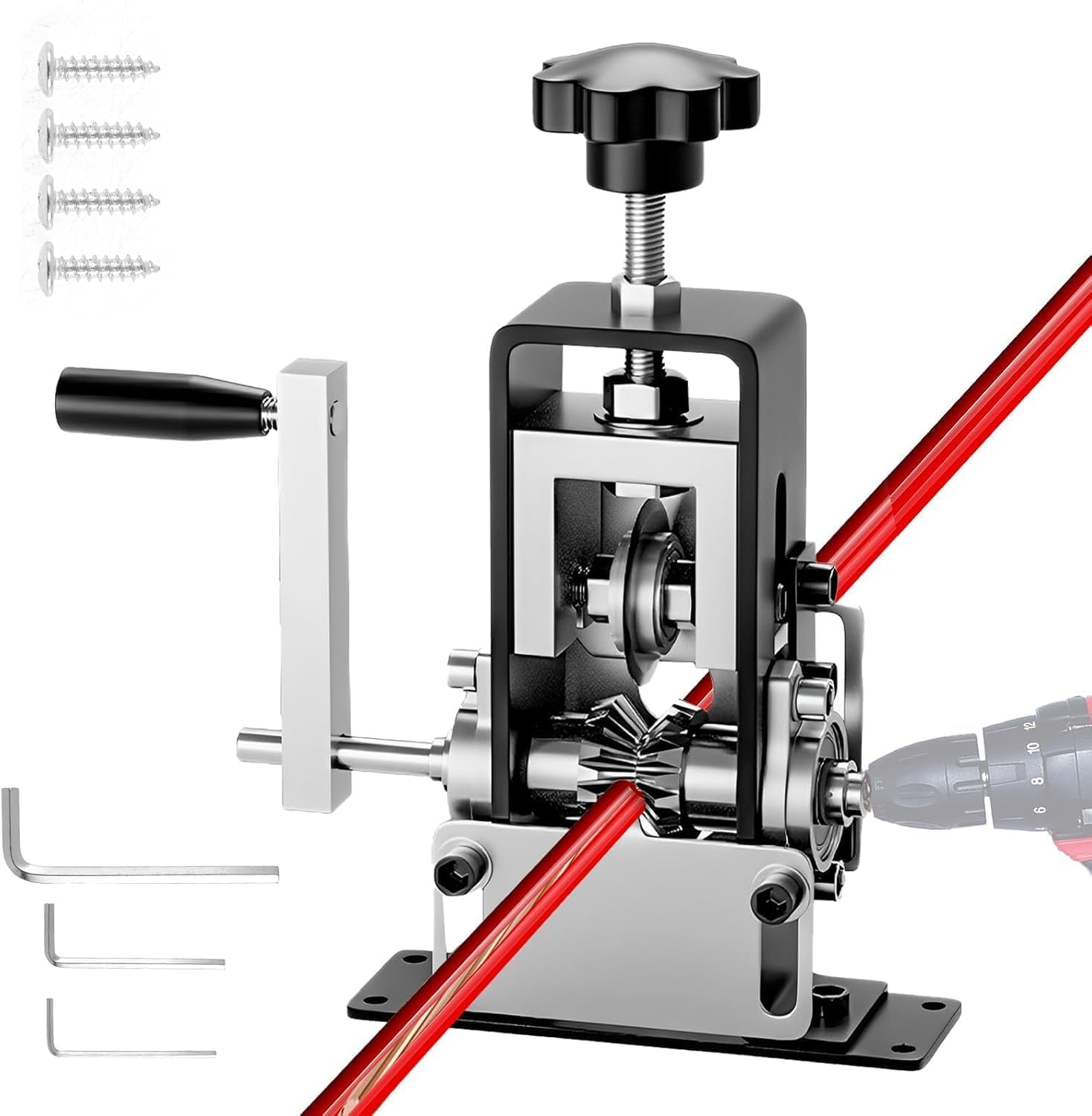 Kabelschälmaschine Elektrisch, Kabelabisoliermaschine, für 1-25 mm Kabel, Kabelabisolierer, abisolierzange, kabelschäler, kabelentmanteler, für Schneiden von Abisolierschrott