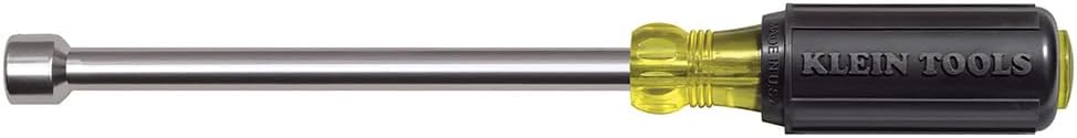 Klein Tools 646-1/2M Sechskant-Steckschlüssel, magnetisch, hergestellt in den USA, 15,2 cm Hohlschaft und gepolsterter Griff