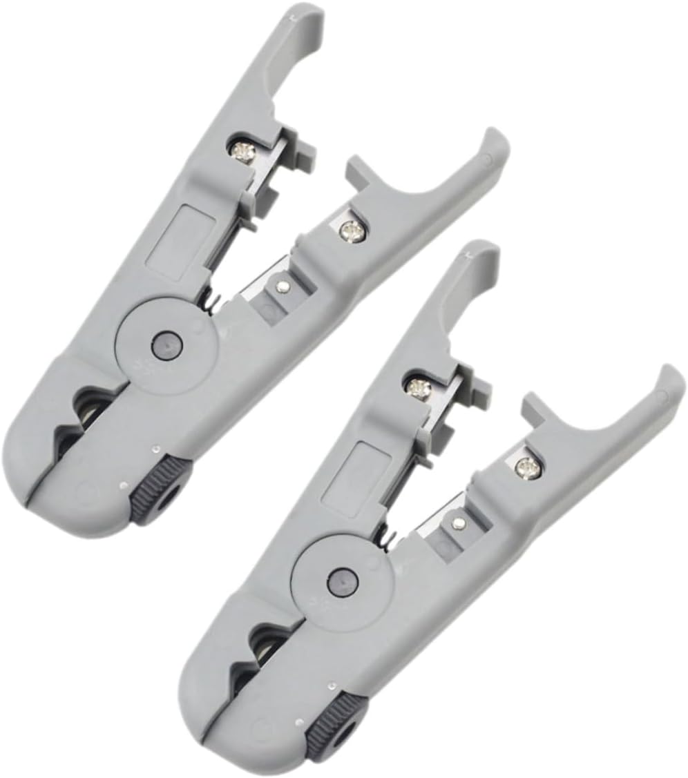 ABOOFAN 2stücke Cable Stripper Verstellbares Drahtschneider-werkzeug Multifunktionales Abisolierwerkzeug Für Ethernet Und Telefonkabel Koaxialkabel-werkzeug