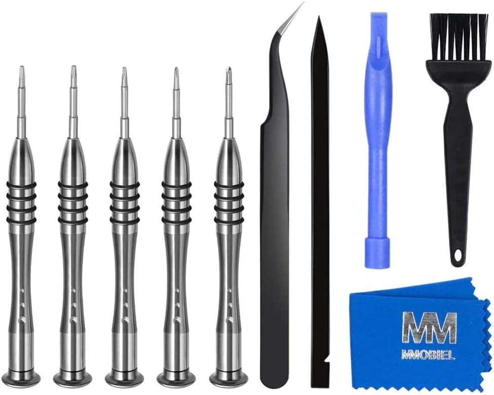 MMOBIEL 10 in 1 Schraubendreher-Toolkit Reparatur Werkzeug für Macbook Pro/Air mit Retina Tri Wing Phillips Pentalobe 5 Torx T5 / T6