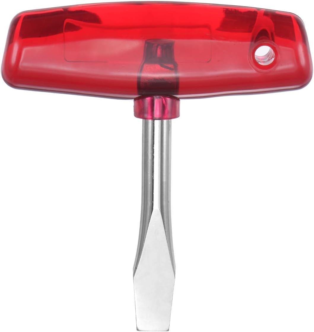 QUARKZMAN T-Griff 10mm Schlitz Schraubendreher mit Flach Kopf Ergonomischer