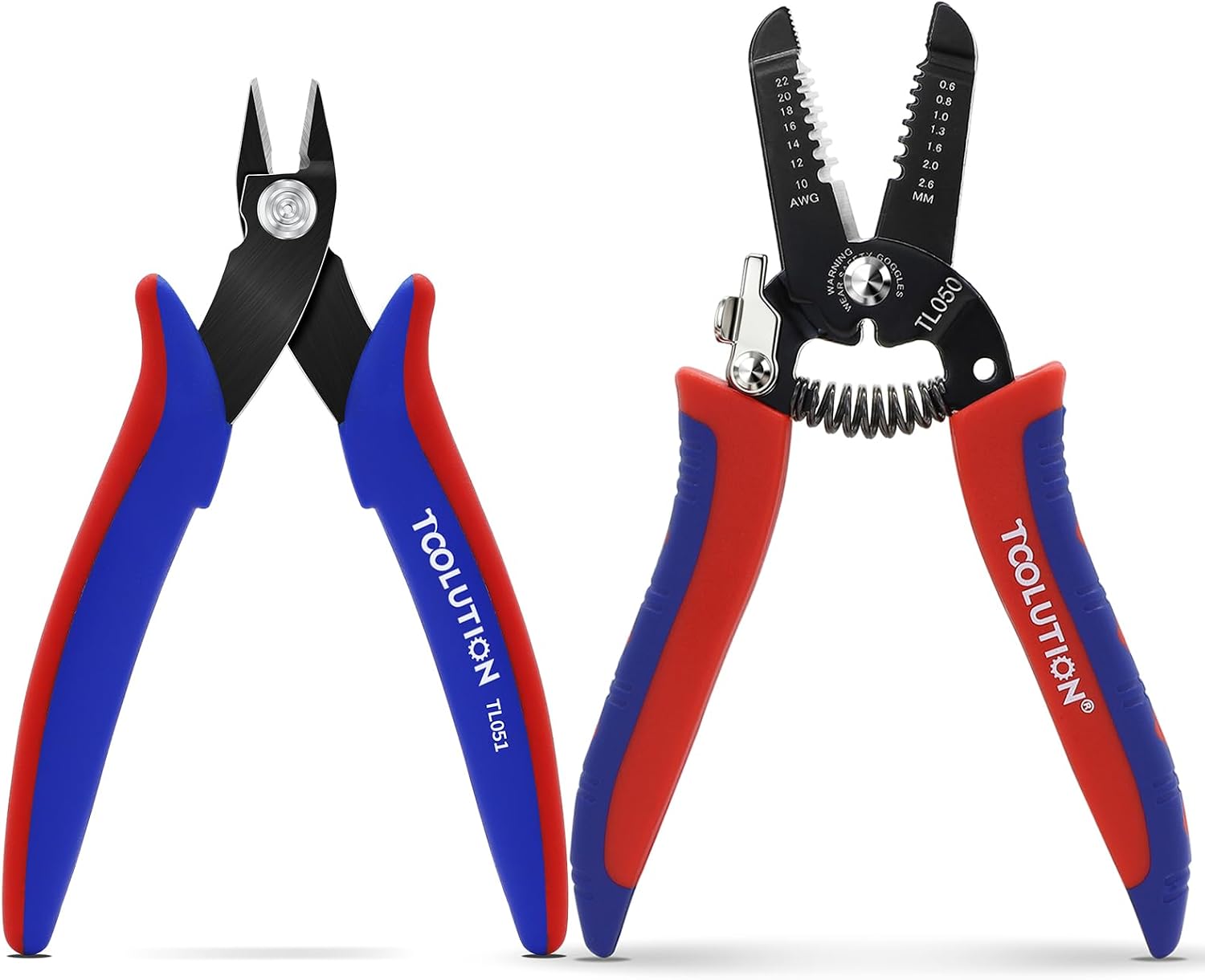 3-teiliges Elektriker-Zangen Set mit Multifunktions-Abisolierzange, scharfem Seitenschneider und präziser Spitzzange für Elektroarbeiten, 3D-Druck, Modellbau und Reparatur