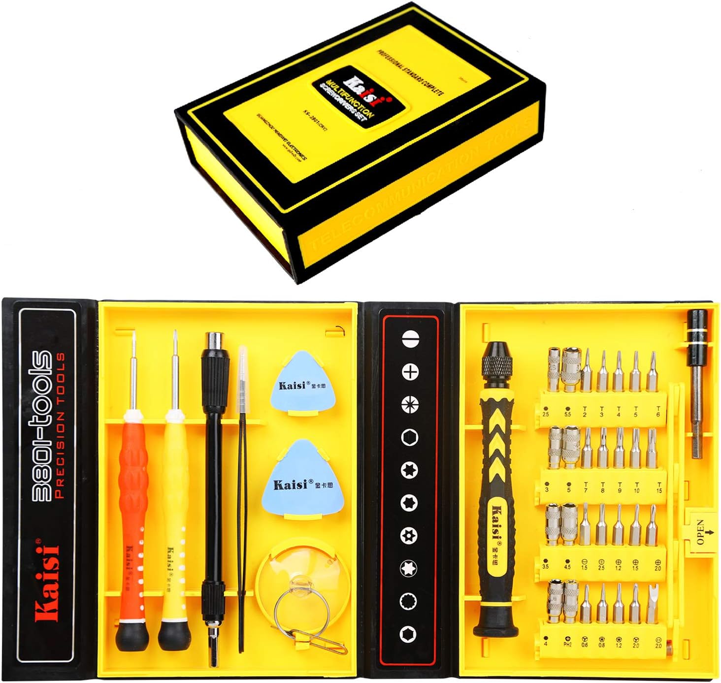 Reparaturset Magnetischer Schraubendreher Set Präzisionswerkzeug Kit für iPhone Reparatur Computer Reparatur/iPad/Samsung Galaxy/Telefon/Tablets/Elektronische und Präzisionsgeräte, Werkzeugset mit