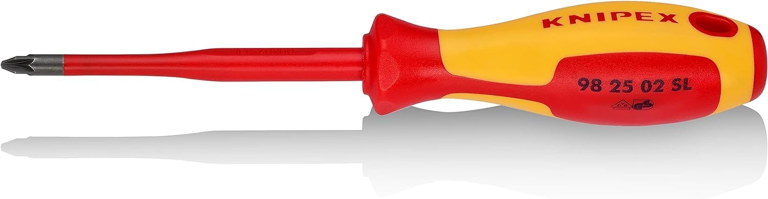 KNIPEX Schraubendreher (Slim), VDE-geprüft 212 mm, 98 25 02 SL