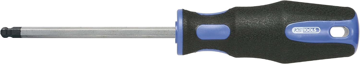KS Tools 159.1062 ERGOTORQUEplus Schraubendreher Innensechskant mit Kugelkopf, 4mm