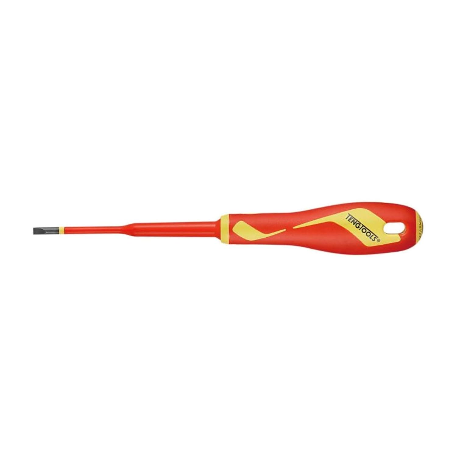 Tengtools 245590104 isolierte Schraubendreher mit extra flacher Spitze, 0,8 x 4,0 mm, Größe isoliert, B Griff, 210 mm Länge