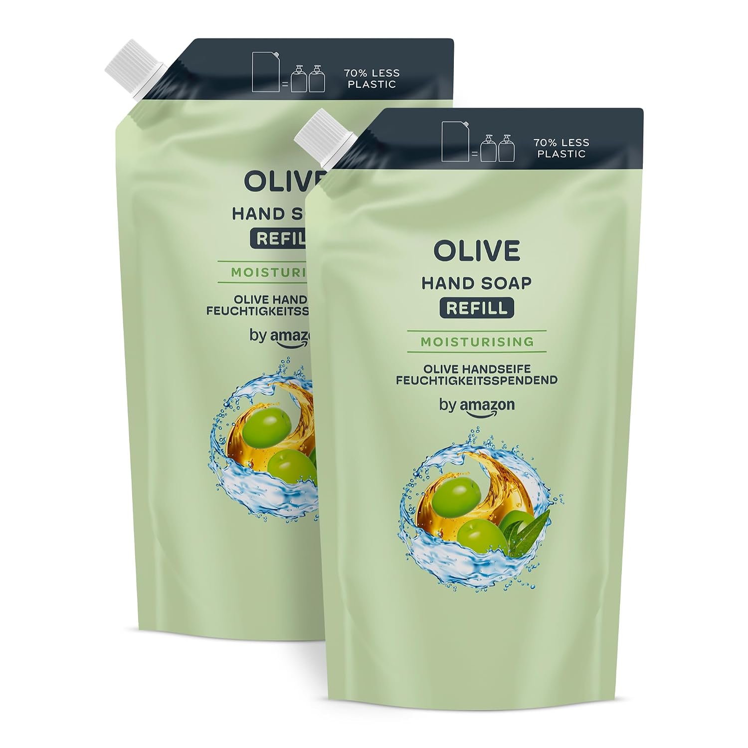 by Amazon Sensitive Handseife Nachfüllpack, 2 x 1000 ml