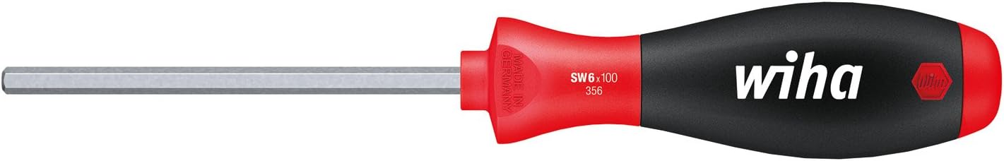 Wiha Schraubendreher SoftFinish® Sechskant mit Sechskantklinge (32265) 2 x 60 mm ergonomischer Griff für kraftvolles Drehen, Allrounder für Industrie und Handwerk