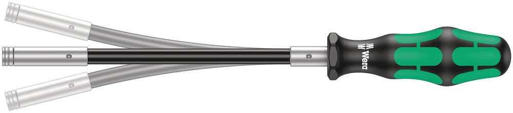 Wera 05028161001 393 S, Bit-Handhalter extra slim mit flexiblem Schaft, 1/4" x 173,5 mm