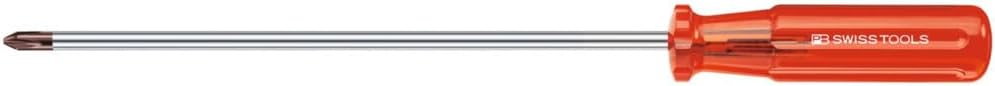 PB Swiss Tools Langer Schraubendreher für Phillips mit Kunststoffheft 1/200 mm
