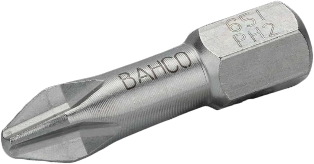 Bahco PHILLIPS® Schraubendreher-Bitsatz Edelstahl PH3, 10-teilig
