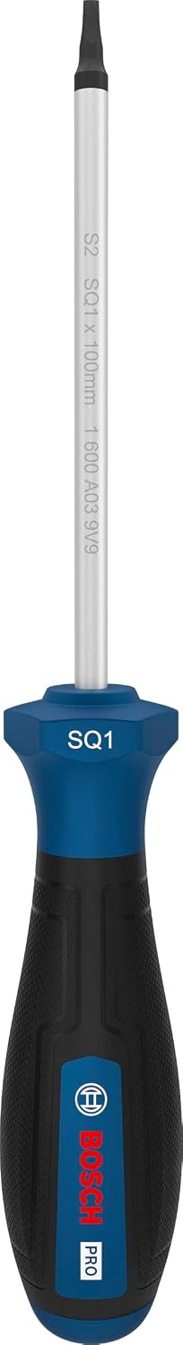 Bosch 1x PRO Schraubendreher SQ1 x 100 mm (Länge 202 mm,)