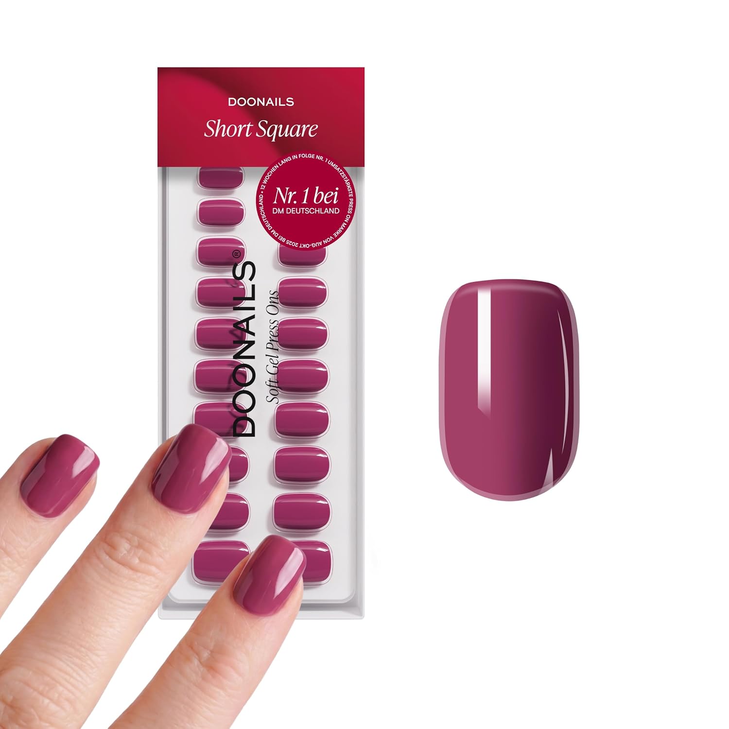 DOONAILS® Press On Nails - Ballerina Square Extra Short 30er Set