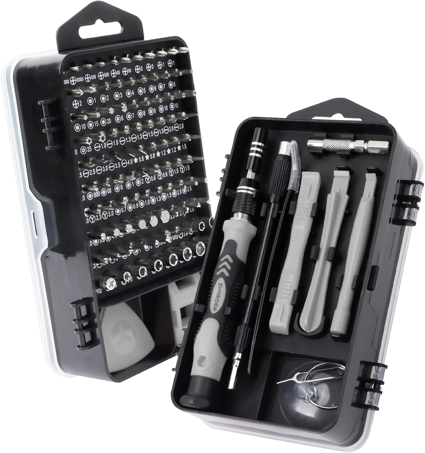 SHARDEN Feinmechaniker Schraubendreher Set, 122 in 1 Reparatur Werkzeug Kit