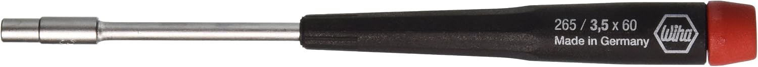 Wiha 96535 Steckschlüssel metrischer Schraubendreher mit Präzisionsgriff, 3,5 x 60 mm