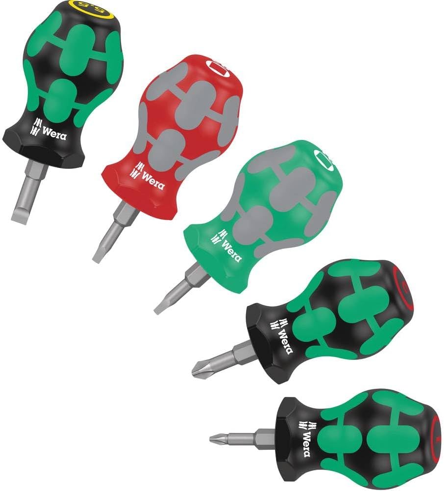 Wera '05008870001 Set 1 Stubby Schraubendreher-Satz, 5-teilig