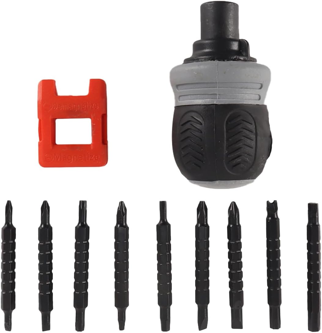 Ticha 26 in 1 Stubby-Ratschen-Schraubendreher-Set, Teleskop-Bit-Treiber Mit Magnetischem Mini-Schraubendreher-Kit