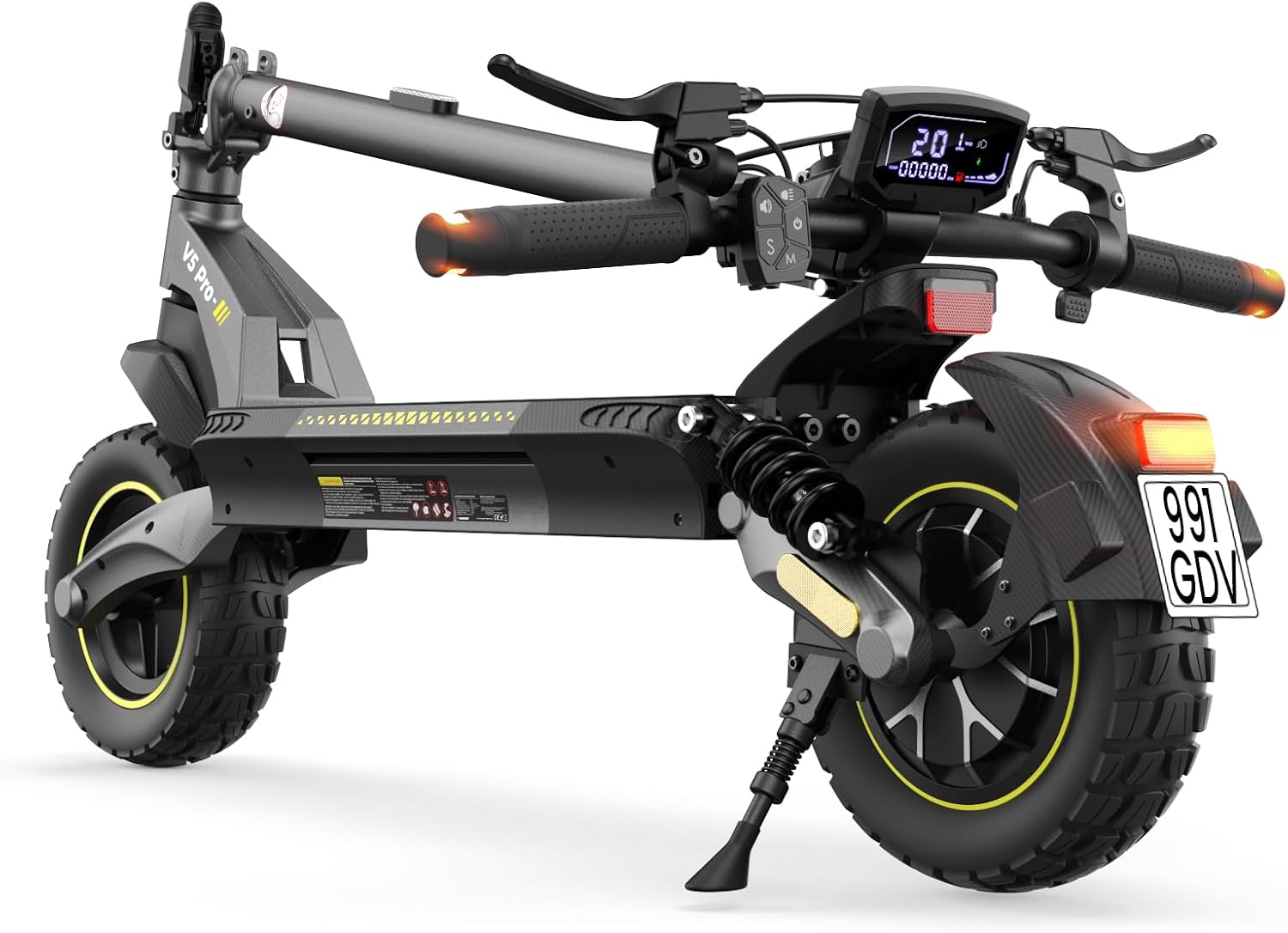 E Scooter mit Straßenzulassung,10 Zoll Elektroroller mit 12,5AH/15AH Batterie Max 70km Reichweite,Duales Bremssystem Und Doppelte Stoßdämpfung, E Roller für Erwachsene Pendeln und Geländefahrten