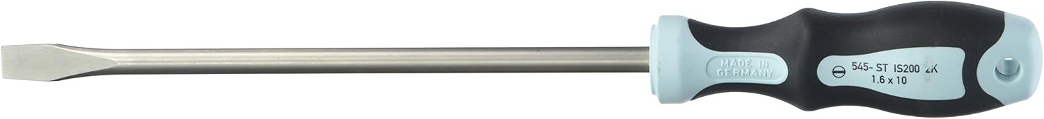 Elora 545022007000 Schraubendreher "rostfrei" für Schlitzschrauben 1, 6x10mm/200mm
