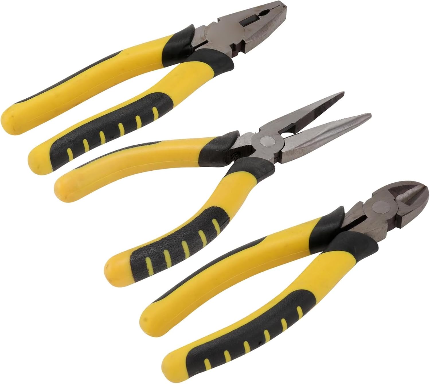 3 Stück Abisolierzangen für Elektriker, 6 Zoll, Gelb