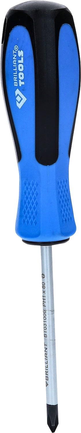BRILLIANT TOOLS BT031006 Schraubendreher PH1x80mm [Powered by KS TOOLS]