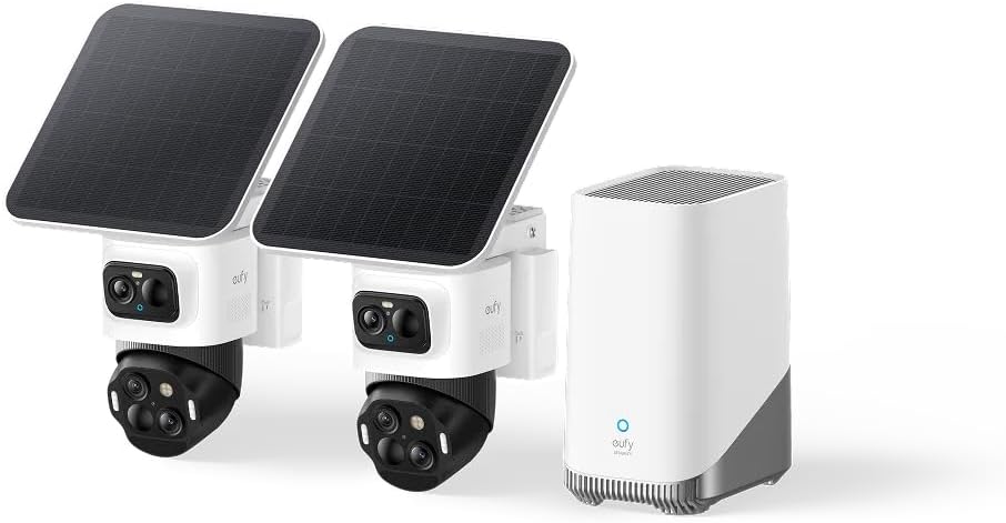 ANKER eufyCam S4 2‑Kamera‑Set, Überwachungskamera Außen, Farbnachtsicht