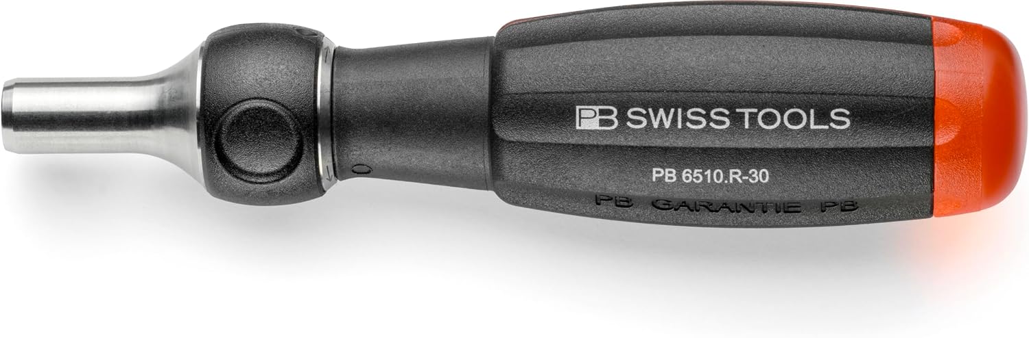 PB Swiss Tools Ratschenschraubendreher kurz mit Bitmagazin, 6510.R-30