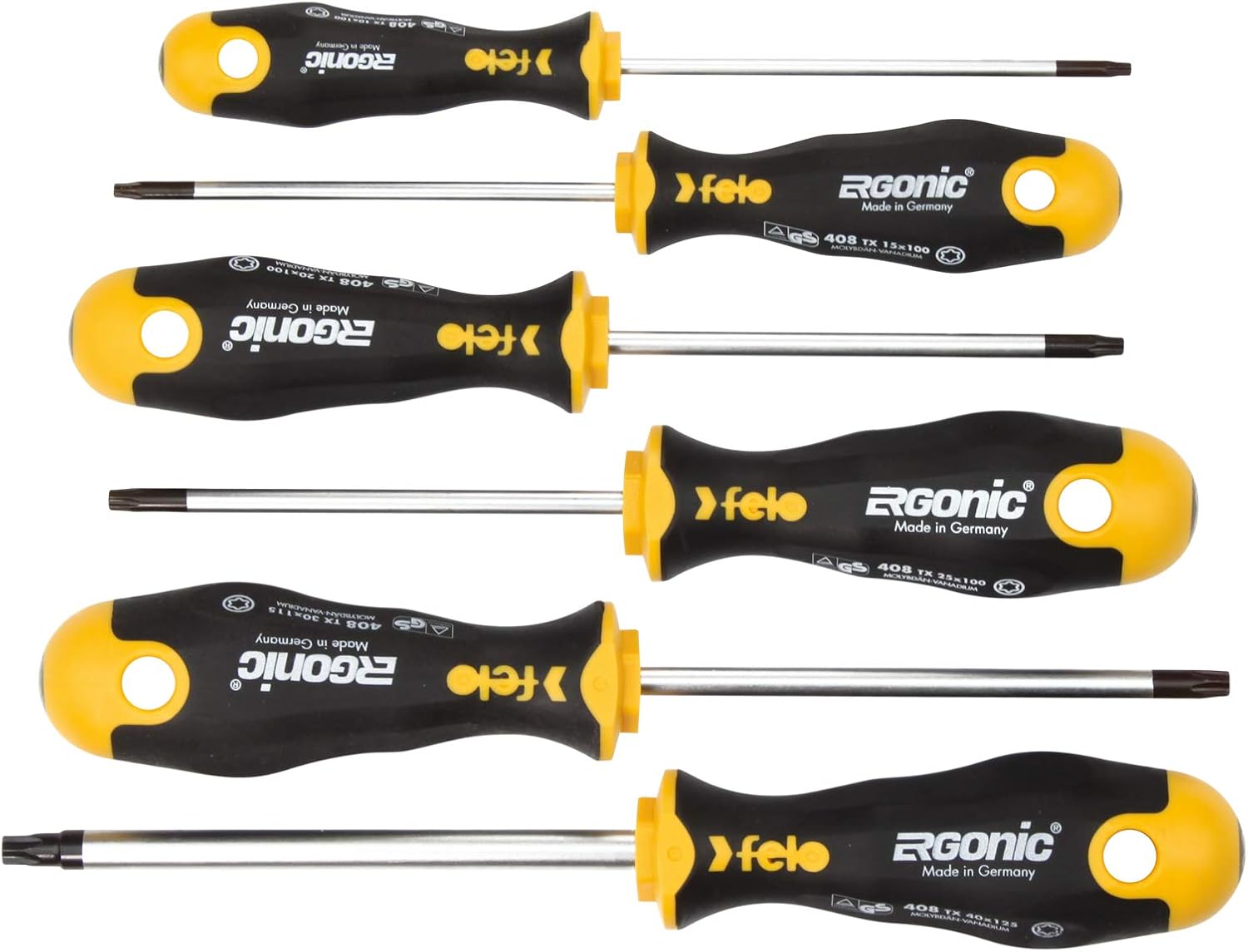 JGO. DESTORNILLADORES ERGONIC TORX 6 PIEZAS