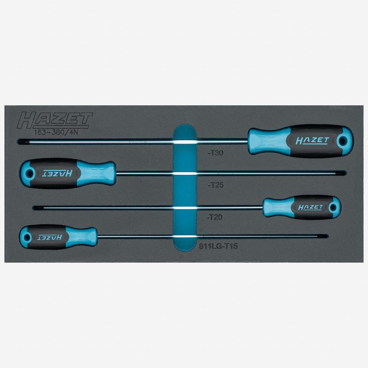 HAZET Schraubendreher-Satz, TORX 163-380/4N, Innen TORX Profil, 4-teilig